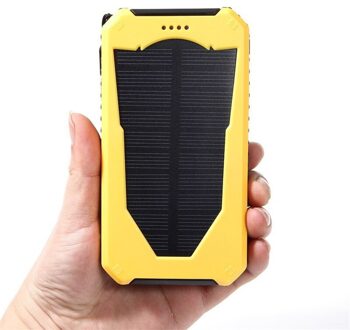 Draagbare Zonne-energie Bank 20000 mah Waterdichte Externe Batterij Backup Powerbank 20000 mah Telefoon Batterij Oplader LED Pover Bank Lii-D003