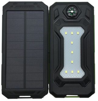 Draagbare Zonne-energie Bank 20000 mah Waterdichte Externe Batterij Backup Powerbank 20000 mah Telefoon Batterij Oplader LED Pover Bank Lii-D005
