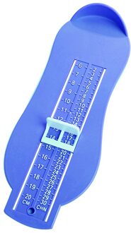 Draagbare Zuigelingen Peuters Voet Maatregel Gauge Baby Schoenen Montage Maat Meten Ruler Tool blauw