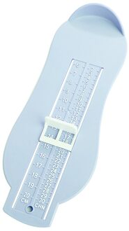 Draagbare Zuigelingen Peuters Voet Maatregel Gauge Baby Schoenen Montage Maat Meten Ruler Tool licht blauw
