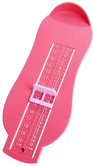 Draagbare Zuigelingen Peuters Voet Maatregel Gauge Baby Schoenen Montage Maat Meten Ruler Tool rood