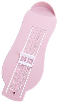 Draagbare Zuigelingen Peuters Voet Maatregel Gauge Baby Schoenen Montage Maat Meten Ruler Tool Roze