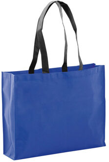 Draagtas / goodie-bag / schoudertas / boodschappentas - blauw - 40 x 32 x 11 cm
