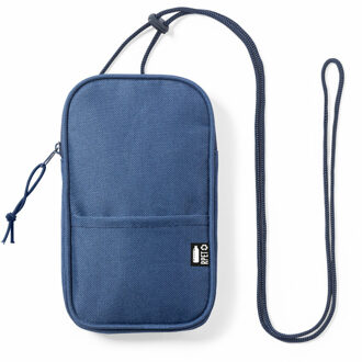 Draagtas/smartphone/schoudertas - klein model - blauw - heren/dames - 19 x 11 x 2 cm - Festival/stra