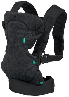 Draagzak Flip ergonomisch 4 in 1 grijs - INFANTINO - Flip ergonomisch 4 in 1 - Polyester - Van 3,6 tot 14,5 kg