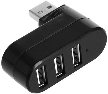 Draaibaar High Speed 3 Poorten Usb Hub 2.0 Usb Splitter Adapter Voor Notebook/Tablet Computer Randapparatuur