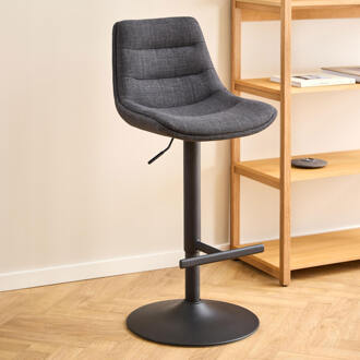 Draaibare Barkruk 'Labarron' kleur Donkergrijs (zithoogte 65-86cm)