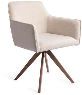 Draaibare Eetkamerstoel 'Hofu' Turn Brown, kleur Enoki