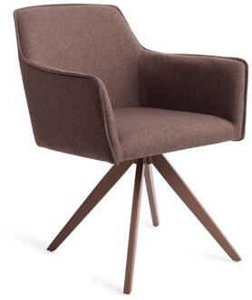 Draaibare Eetkamerstoel 'Hofu' Turn Brown, kleur Potters Clay