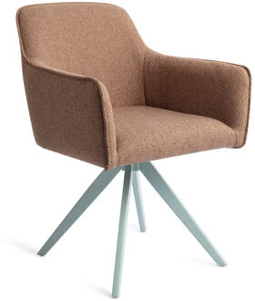 Draaibare Eetkamerstoel 'Hofu' Turn Mint, kleur French Toast