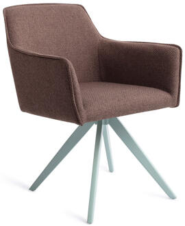 Draaibare Eetkamerstoel 'Hofu' Turn Mint, kleur Potters Clay