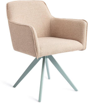 Draaibare Eetkamerstoel 'Hofu' Turn Mint, kleur Wild Walnut