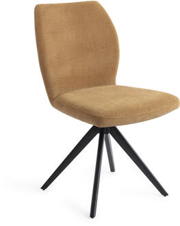 Draaibare Eetkamerstoel 'Ikata' Turn Black, kleur Honey Harvest