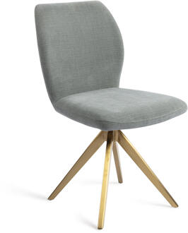 Draaibare Eetkamerstoel 'Ikata' Turn Gold, kleur Breezy Blue