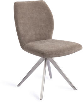 Draaibare Eetkamerstoel 'Ikata' Turn Steel, kleur Mocha Mist