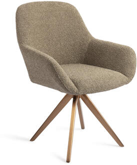 Draaibare Eetkamerstoel 'Kushi' Turn Rose, kleur Moss Meadow