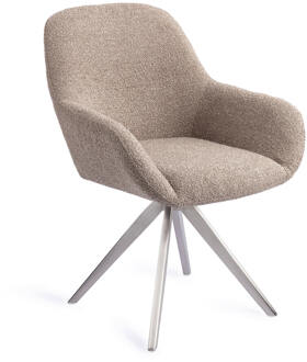 Draaibare Eetkamerstoel 'Kushi' Turn Steel, kleur Stone Haze