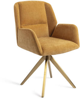 Draaibare Eetkamerstoel 'Myoko' Turn Gold, kleur El Dorado