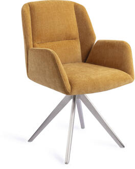 Draaibare Eetkamerstoel 'Myoko' Turn Steel, kleur El Dorado