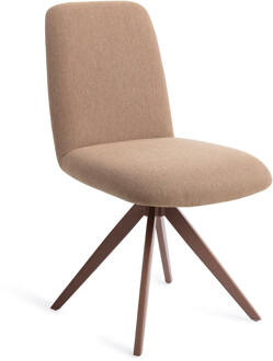 Draaibare Eetkamerstoel 'Taiwa' Turn Brown, kleur Whisper Wheat