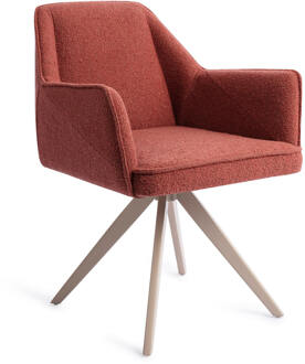 Draaibare Eetkamerstoel 'Tome' Turn Beige, kleur Shabby Saffron