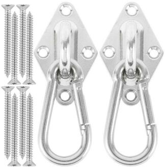 Draaibare Haak Voor Hangmat Schommel Stoel Roestvrij Staal Opknoping Zetel Accessoires Kit Hangmat Stoel Opknoping Kit Voor Indoor/Outdoor