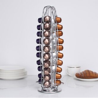 Draaibare Koffie Pods Houder Capsule Rack Roterende Koffie Capsule Stand Capsules Organizer Tool Voor Home Office Gebruik