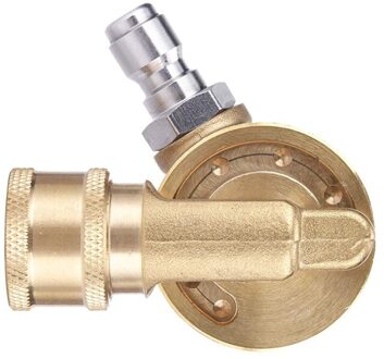 Draaibare Koppeling Voor Hogedrukreiniger Nozzle, Gutter Cleaner Bevestiging Voor Gutter Reinigen, 240 Graden, 4500 Psi, 1/4 Inch Quick