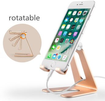 Draaibare Metalen Tablet Houder voor ipad pro 9.7 10.5 12.9inch voor ipad air mini 1 2 3 4 Stand Houder Mobiele Telefoon Houder Ondersteuning goud