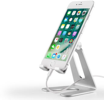 Draaibare Metalen Tablet Houder voor ipad pro 9.7 10.5 12.9inch voor ipad air mini 1 2 3 4 Stand Houder Mobiele Telefoon Houder Ondersteuning zilver