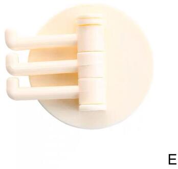 Draaibare Naadloze Zelfklevende Haak Sterke Lager Stok Haak Keuken Keuken Haken Benodigdheden Badkamer Hanger Muur B1W4