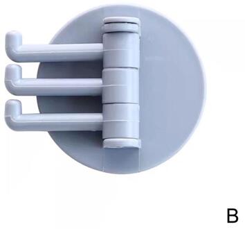 Draaibare Naadloze Zelfklevende Haak Sterke Lager Stok Haak Keuken Keuken Haken Benodigdheden Badkamer Hanger Muur B1W4