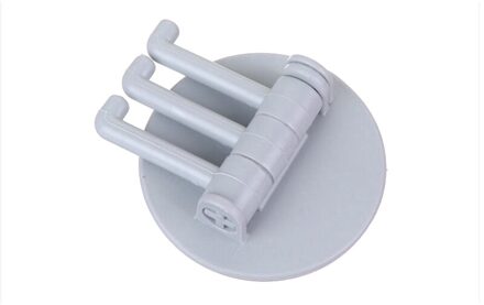 Draaibare Naadloze Zelfklevende Haak Sterke Lager Stok Haak Keuken Muur Hanger Badkamer Keuken Benodigdheden Haken grijs