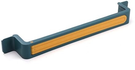 Draaibare Zelfklevende Gat Gratis Handdoekenrek Wandmontage Badkamer Keuken Organisator Opvouwbare Dubbele Polen Handdoek Bar Plank Blauw