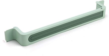 Draaibare Zelfklevende Gat Gratis Handdoekenrek Wandmontage Badkamer Keuken Organisator Opvouwbare Dubbele Polen Handdoek Bar Plank groen