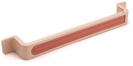 Draaibare Zelfklevende Gat Gratis Handdoekenrek Wandmontage Badkamer Keuken Organisator Opvouwbare Dubbele Polen Handdoek Bar Plank roze