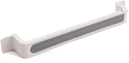 Draaibare Zelfklevende Gat Gratis Handdoekenrek Wandmontage Badkamer Keuken Organisator Opvouwbare Dubbele Polen Handdoek Bar Plank wit