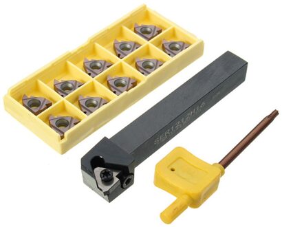 Draaien Gereedschaphouder 100Mm + Externe Threading Carbide + T15 Moersleutel Sets