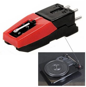 Draaitafel Phono Cartridge W/Stylus Vervanging Black & Rood Voor Vinyl Platenspeler Economische En Duurzaam