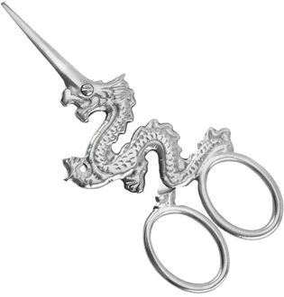 Draak Paard Schaar Kruissteek Retro Zakka Vintage Schaar Antieke Fijn Naaien Tailor Handwerken Borduren Schaar Stof Dragon zilver