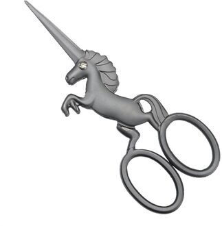 Draak Paard Schaar Kruissteek Retro Zakka Vintage Schaar Antieke Fijn Naaien Tailor Handwerken Borduren Schaar Stof paard grijs