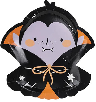 Dracula Bordjes Cartoon (6st) Multikleur - Print