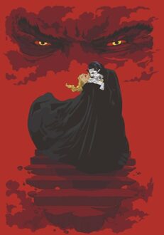 Dracula Illustrated T-shirt - Rood - L