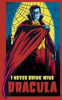 Dracula Retro T-shirt - Rood - L