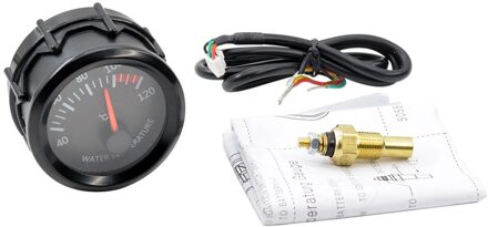 Dragon 2 "52Mm Stappenmotor Auto Witte Led Light Car Water Temp Gauge Temperatuur 40-120 Celsius meter