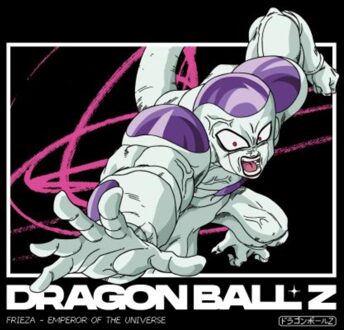 Dragon Ball Z Frieza Profile Unisex T-Shirt - Black - 3XL Zwart
