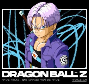 Dragon Ball Z Future Trunks Profile Unisex T-Shirt - Black - M Zwart