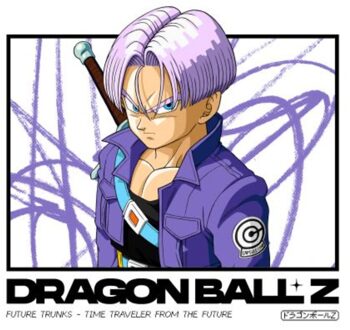 Dragon Ball Z Future Trunks Profile Unisex T-Shirt - White - XL Wit