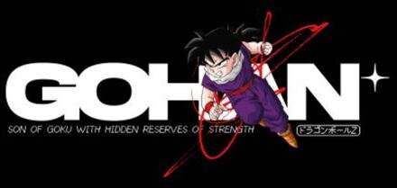 Dragon Ball Z Gohan Unisex T-Shirt - Black - XXL Zwart