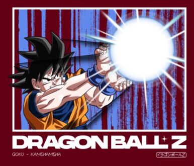 Dragon Ball Z Goku Kamehameha Profile Unisex T-Shirt - Burgundy - S Rood